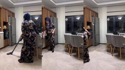 Fatma ile Her Telden vakum sapıyla mastürbasyon yapıyor