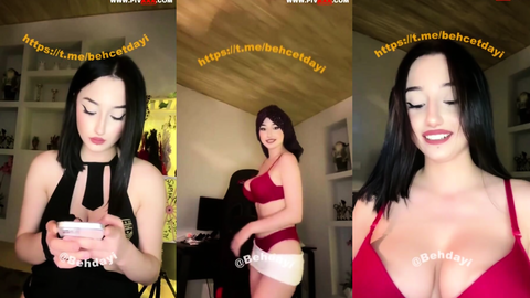 Benasteria webcam’de ateşli pozlar veriyor, kıvrımlarını sergiliyor