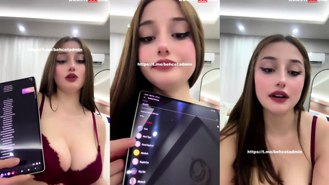 Benasteria iri memeleriyle webcam’de şov yapıyor