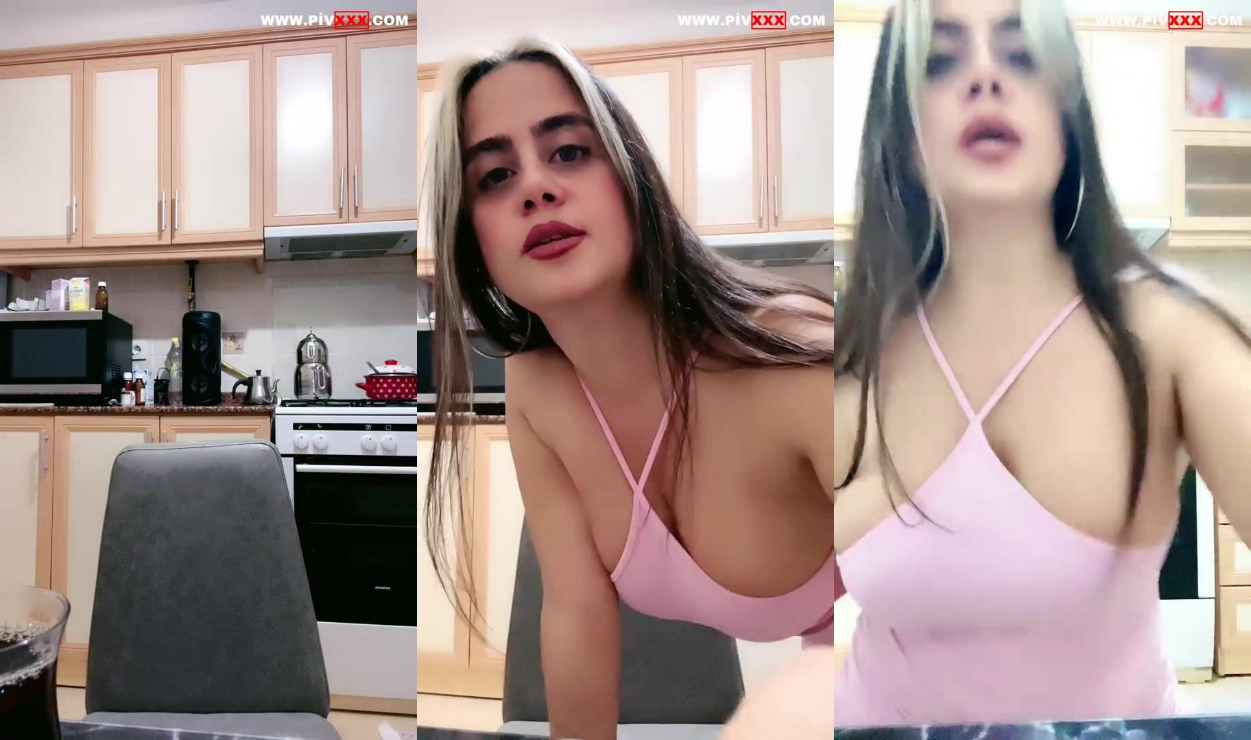 Ayşe elbi canlı yayında kalçasını açıp öpücük atıyor İfşa Videoları