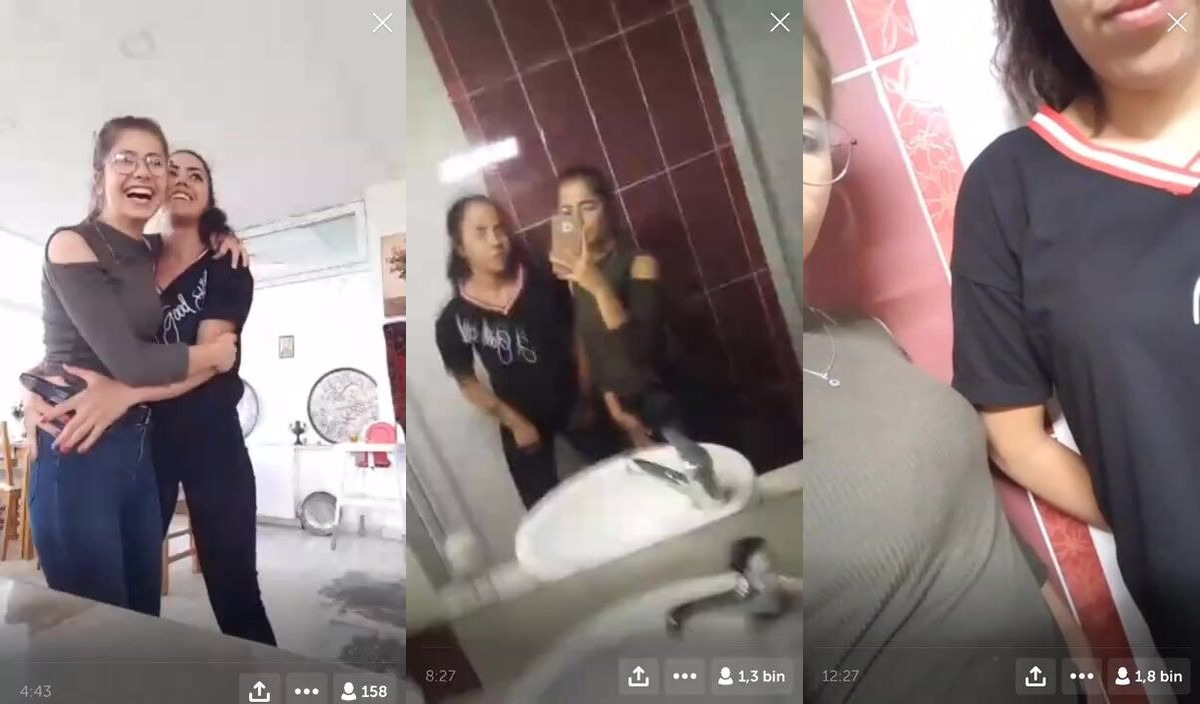 2 kız arkadaş birbirini ellediler İfşa Videoları