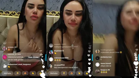 Nazmila sütyen ve kilotla instagram canlı yayınında azdırıyor