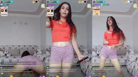 Yeni evli Hande köy evinde daracık şortla twerk atıyor