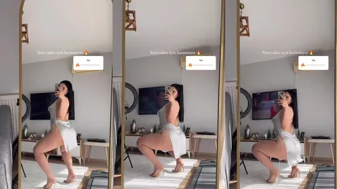 Sarem Uysal instagram abonelik videosunda göt sallıyor