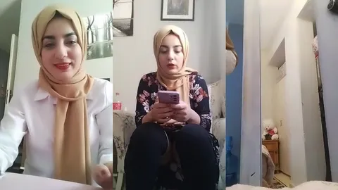 Konyalı türbanlı öğretmen yayında tangalı götünü gösteriyor