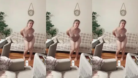 Koca karısını gizlice çekiyor, kadın kıvırtıyor