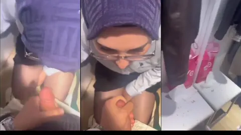 Mağazada sevgilisinin ağzına boşalıp arkadaşına gönderiyor